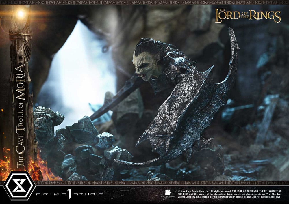 El Señor de los Anillos Estatua Premium Masterline Series 1/6 Cave Troll of Moria Bonus Version 91 cm