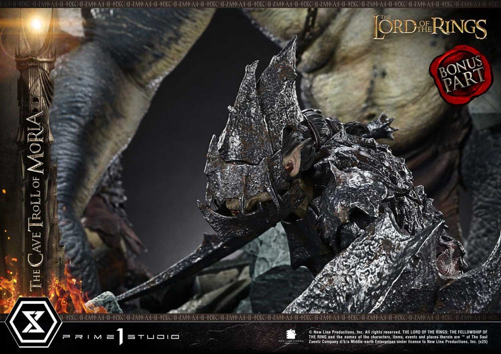 El Señor de los Anillos Estatua Premium Masterline Series 1/6 Cave Troll of Moria Bonus Version 91 cm