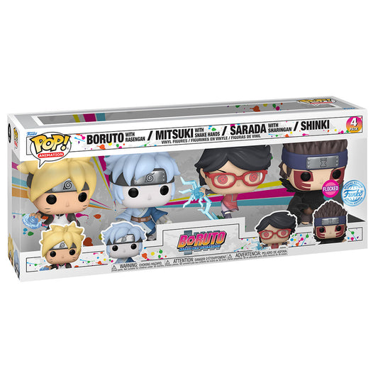 Blister 4 figuras POP Boruto Exclusive FUNKO