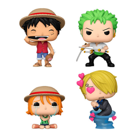 Blister 4 figuras POP One Piece Exclusive FUNKO