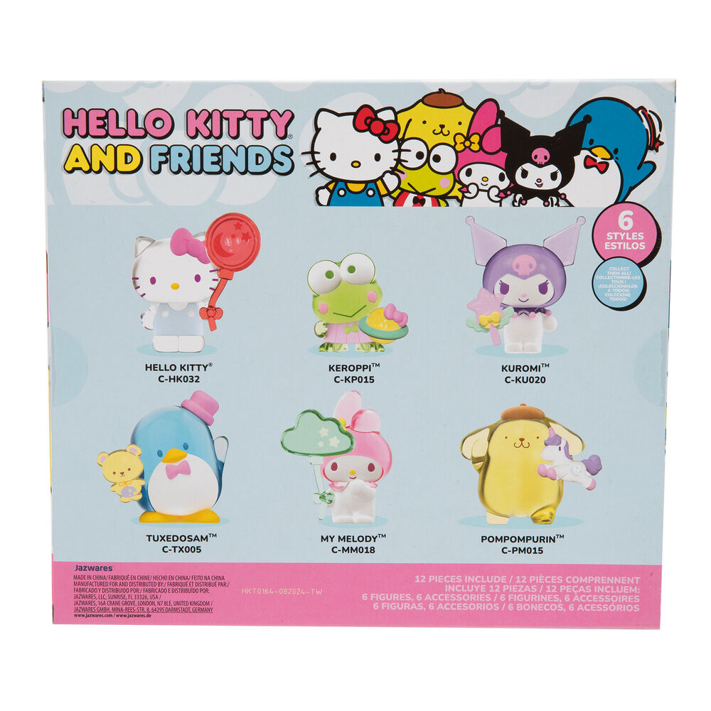 Blister 6 figuras Hello Kitty 5cm FAMOSA