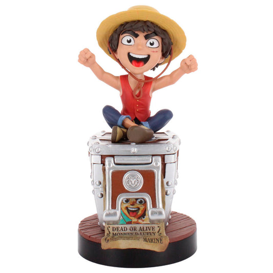 Cable Guy soporte sujecion Wanted Poster Luffy One Piece 20cm EXQUISITE GAMING