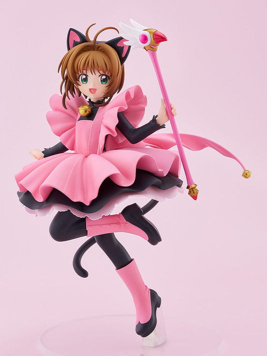 Cardcaptor Sakura Estatua PVC Pop Up Parade Sakura Kinomoto: Black Cat Costume Ver. L Size 22 cm GOOD SMILE