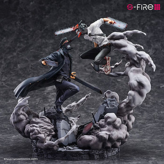 Chainsaw Man Estatua Super Situation Figure Chainsaw Man vs. Samurai Sword 26 cm SEGA