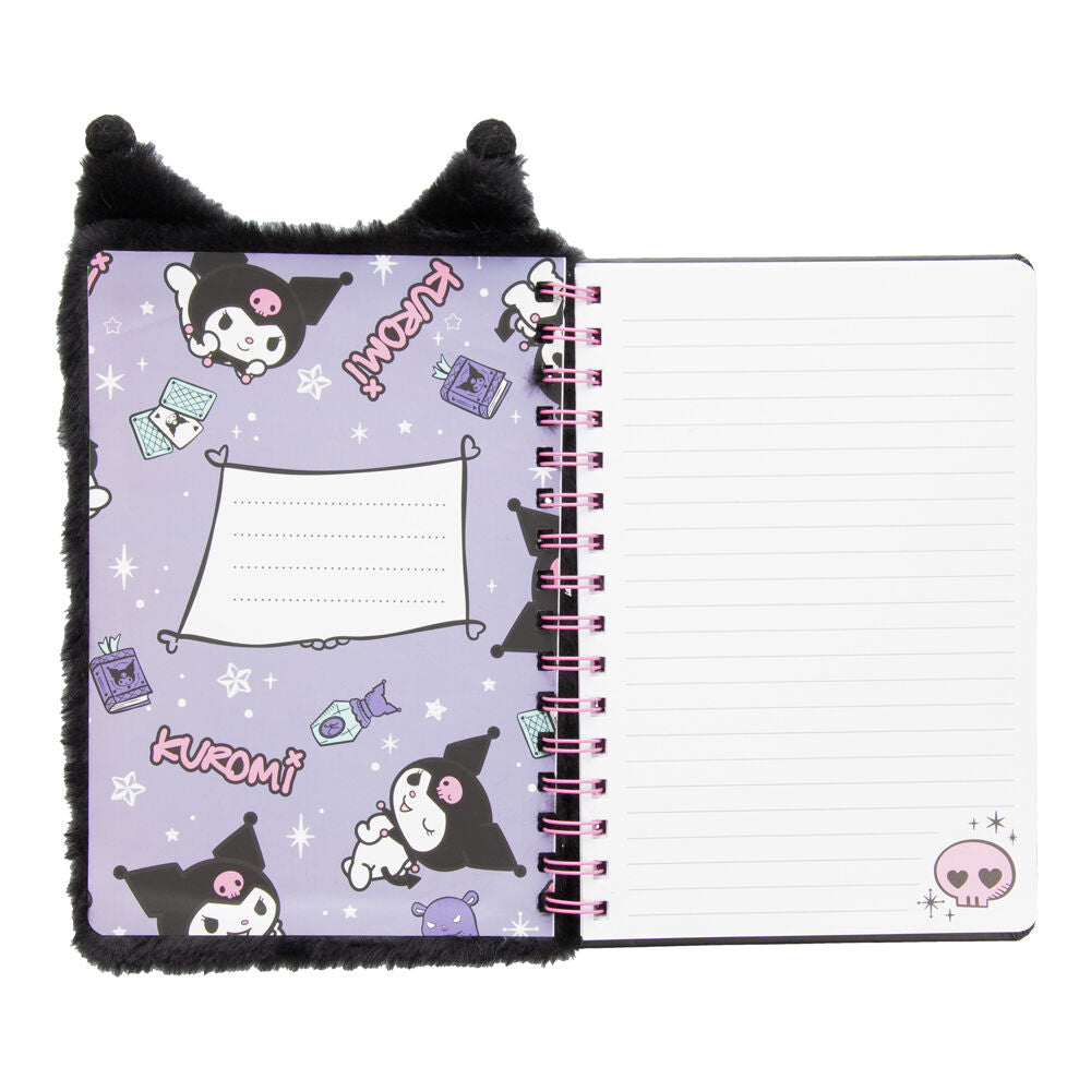 Cuaderno A5 Fluffy Kuromi Hello Kitty PALADONE