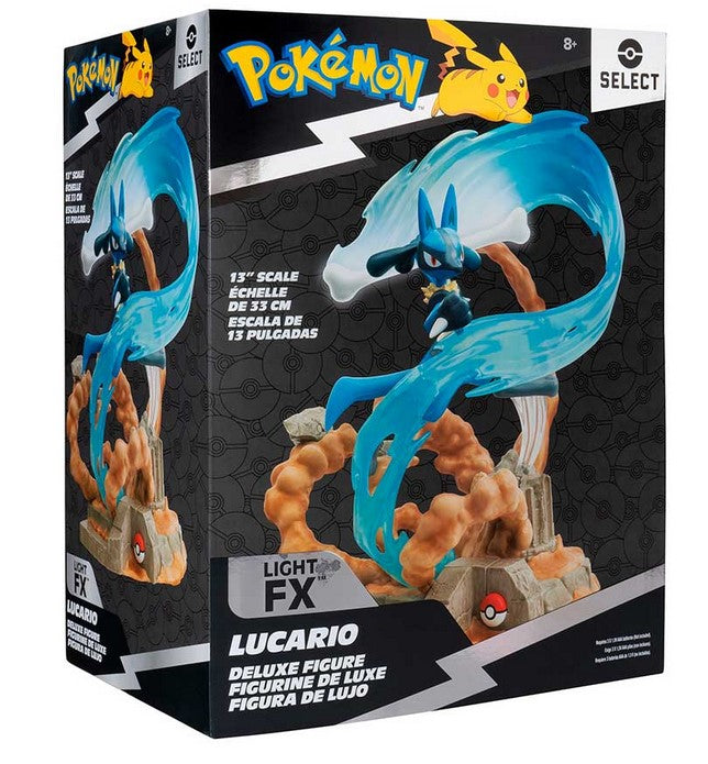 FIGURA LUCARIO POKEMON ESTATUA -JAZWARES