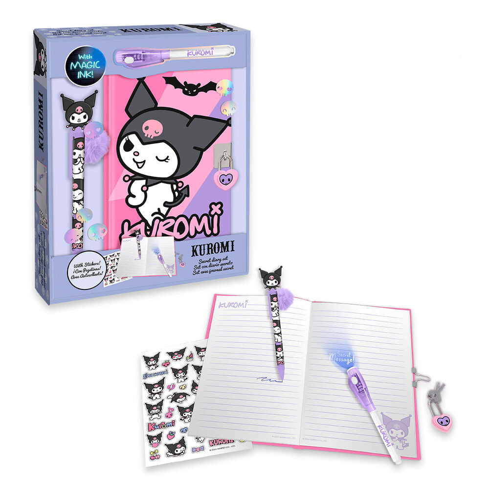 Diario + Boligrafo magico Kuromi Hello Kitty KIDS LICENSING