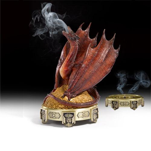 El Hobbit La desolación de Smaug Quemador de incienso Smaug 25 cm The Noble Collection