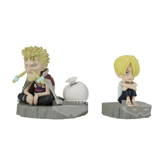 FIGURA BANPRESTO ONE PIECE WCF LOG STORIES SANJI & ZEFF 6CM