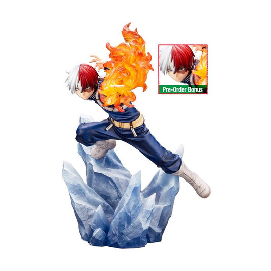 FIGURA KOTOBUKIYA MY HERO ACADEMIA ARTFXJ SHOTO TODOROKI VER 2 BONUS EDITION PVC ESCALA 1 8 26 CM