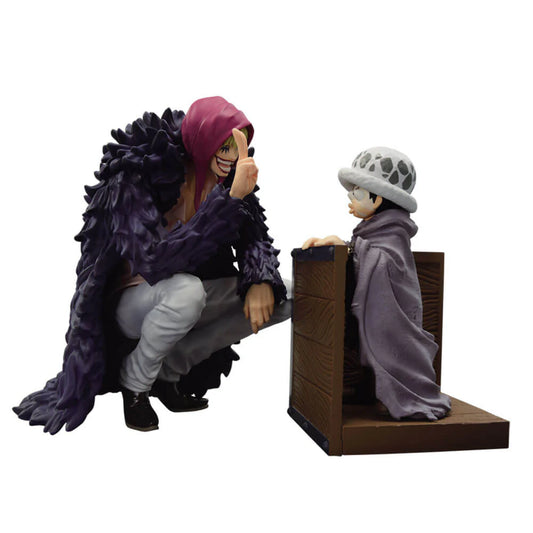 FIGURA ONE PIECE ICHIBAN KUJI MOMENTO REVIBLE - TRAFALGAR LAW Y CORAZON LAST ONE BANDAI