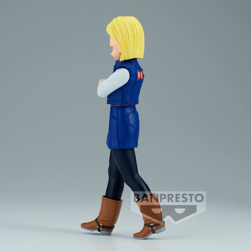 Figura Android 18 Solid Edge Work Dragon Ball Z 17cm