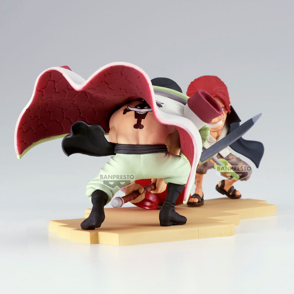 Figura Edward Newgate vs. Shanks World Collectable Log Stories One Piece 13cm BANPRESTO