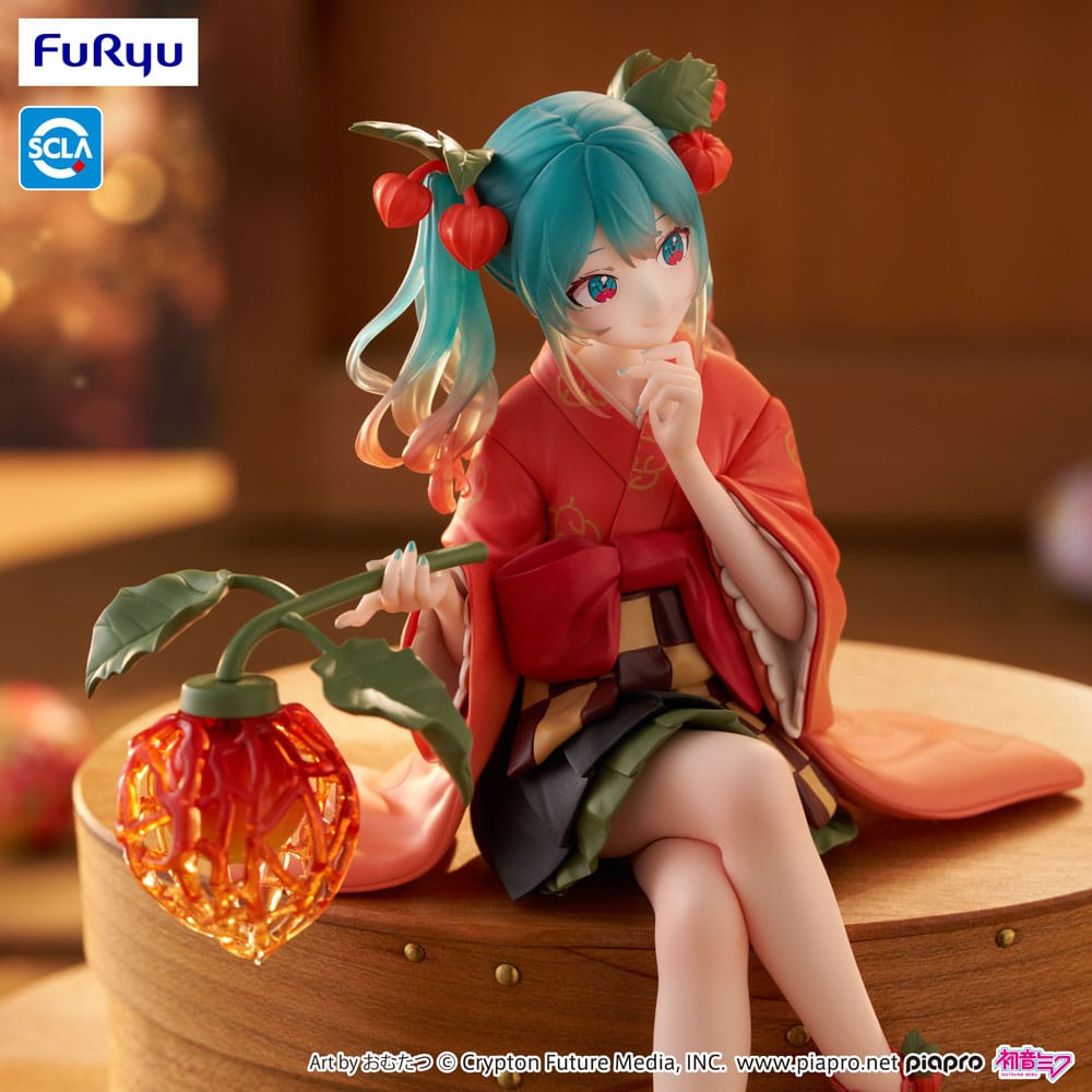 Figura Hatsune Miku Estatua PVC Noodle Stopper Flower Fairy Winter Cherry 15 cm