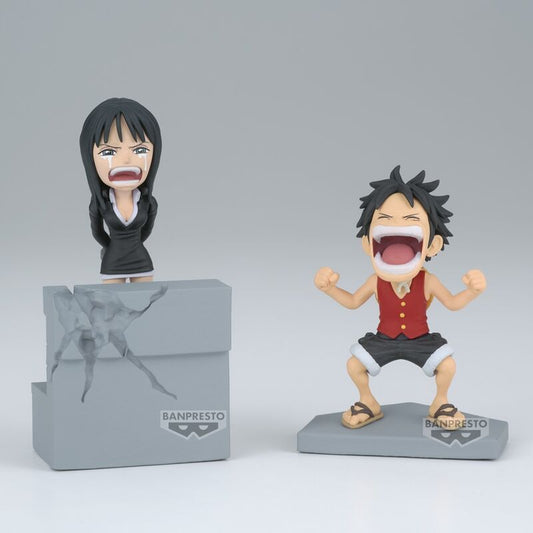 Figura Luffy & Nico Robin World Collectable One Piece 10cm BANPRESTO
