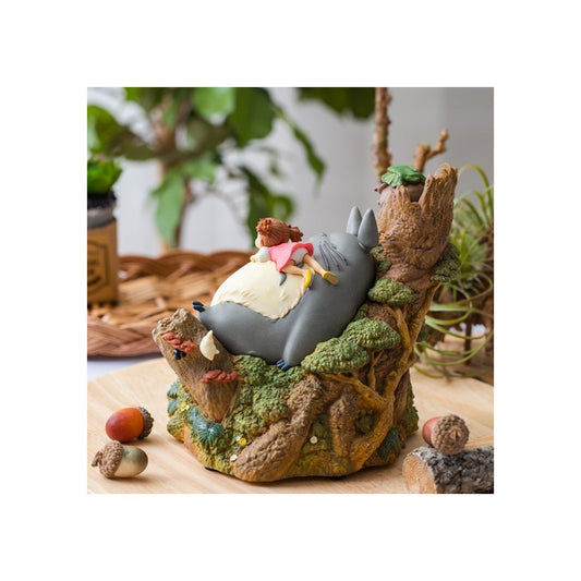 Figura Mi vecino Totoro con Mei durmiendo 14cm-Caja de musica re-run