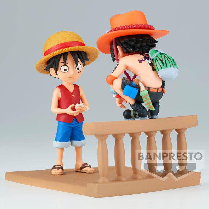 Figura Monkey D Luffy & Portgas D Ace World Collectable Log Stories One Piece BANPRESTO