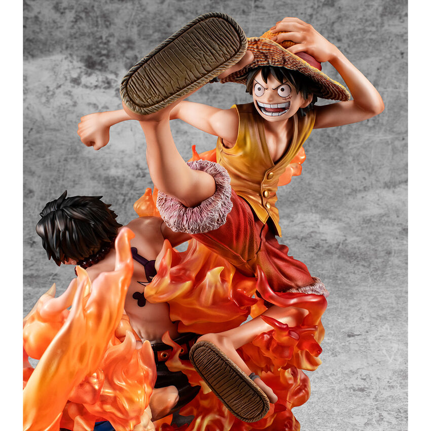 Figura Monkey D Luffy y Portgas D Ace P.O.P.-Bond Between Brothers- One Piece 25cm