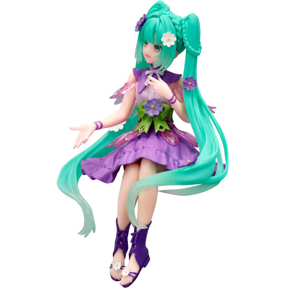 Figura Noodle Stopper Hatsune Miku Flower Fairy Cosmos Purple Hatsune Miku 14cm FURYU