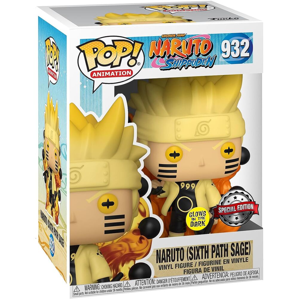 Figura POP Naruto Uzumaki Naruto Six Path Sage Glow FUNKO