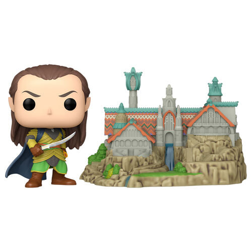 Figura POP Town El Señor de los Anillos Lord Elrond with Rivendell FUNKO