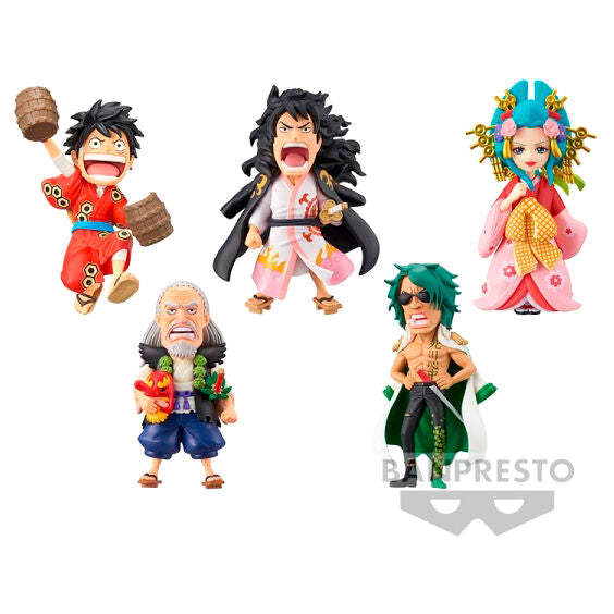 Figura Wanokuni Kanketsuhen World Collectable One Piece 7cm UNIDAD ALEATORIA BANPRESTO
