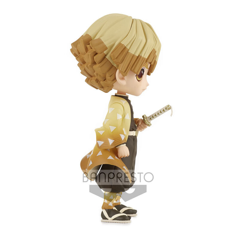 Figura Zenitsu Agatsuma Demon Slayer Kimetsu no Yaiba Q posket ver.B 14cm BANPRESTO