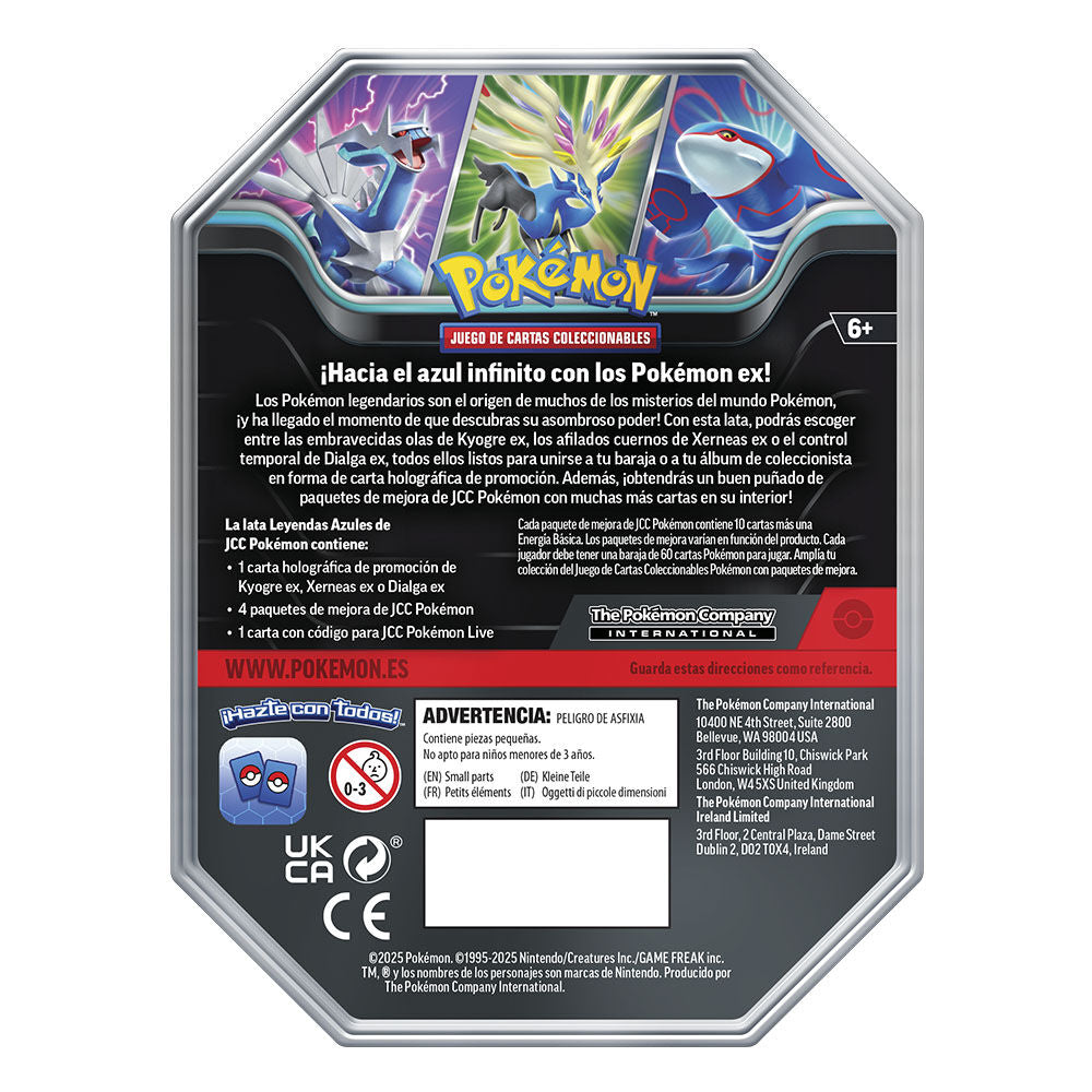 JUEGO DE CARTAS POKEMON TCG EVOLUCIONES KYOGRE PRISMÁTICAS SPRING EX TIN ESPAÑOL Pokémon TCG