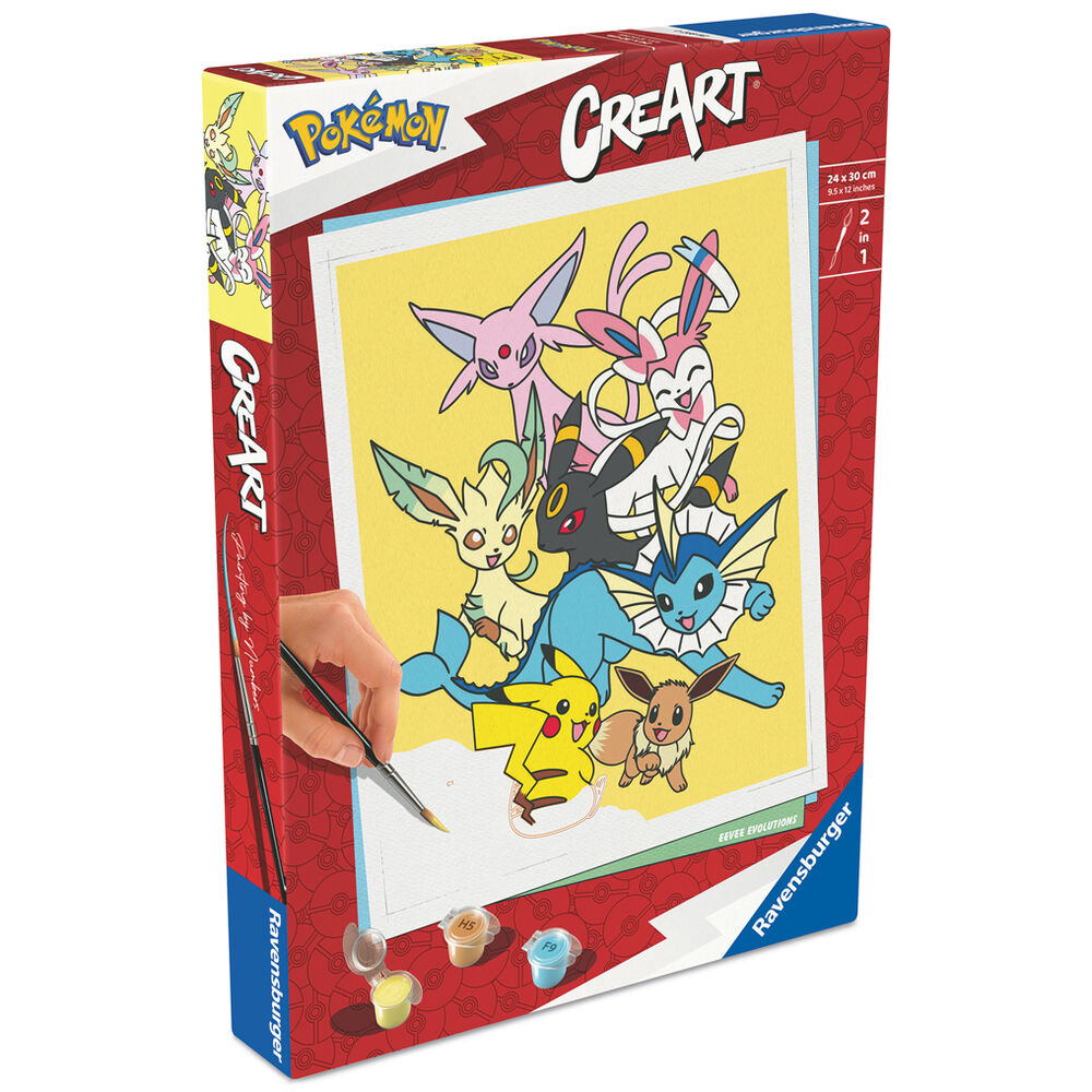 Kit de pintura CreArt Legendarios Pokemon adulto RAVENSBURGER