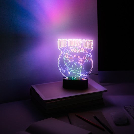 LAMPARA LED DE MESA GAMERATION ONE MORE LIFE