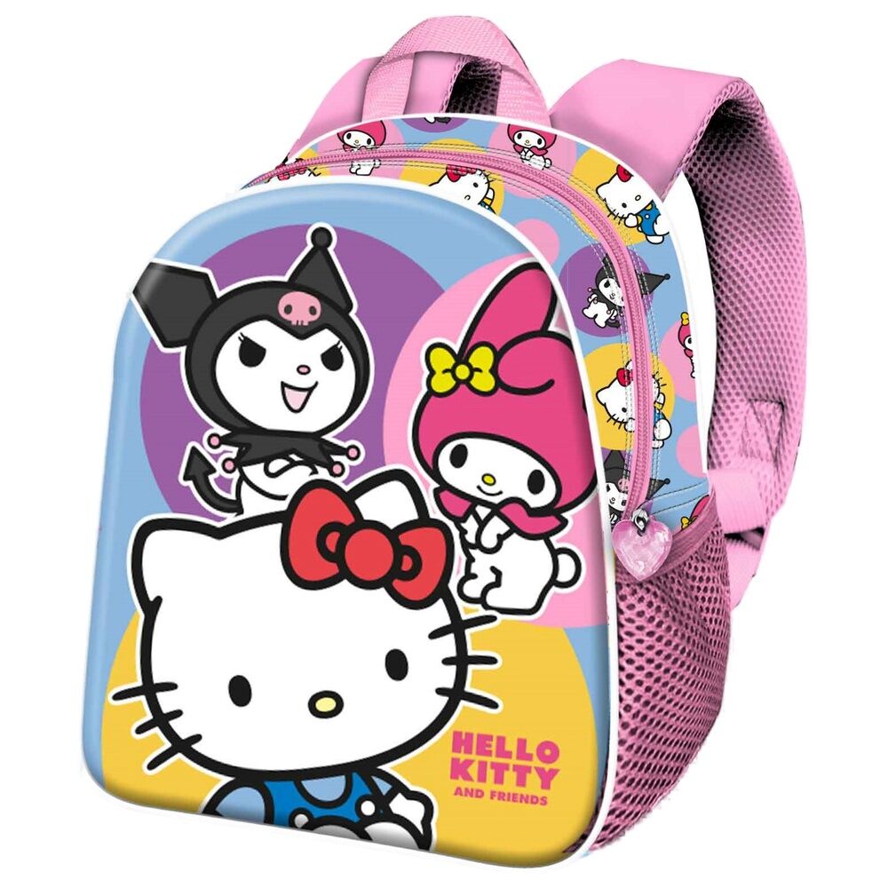 Mochila 3D Happy Hello Kitty and Friends 30cm KARACTERMANIA