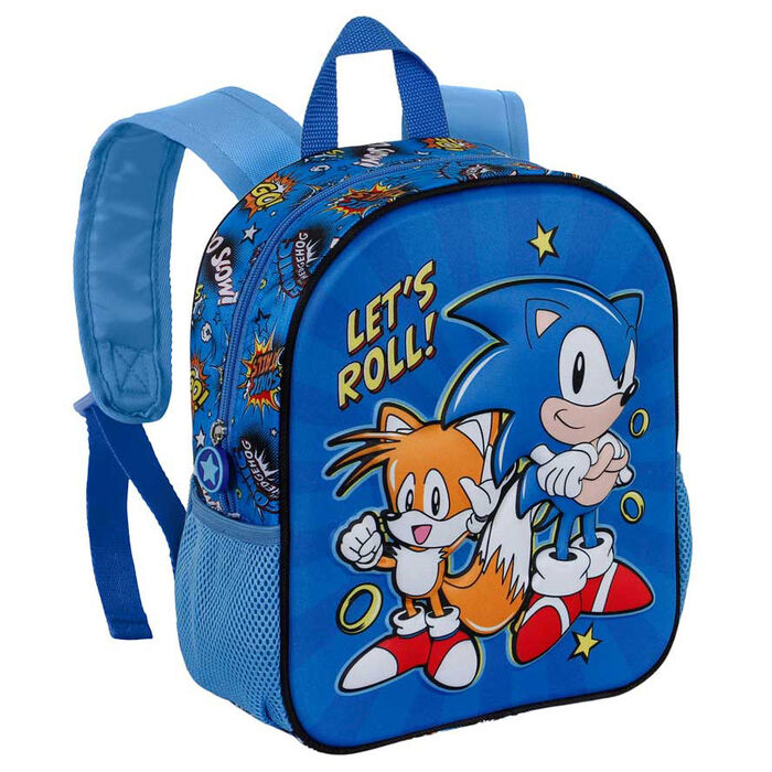 Mochila 3D Lets Roll Sonic The Hedgehog 31cm KARACTERMANIA