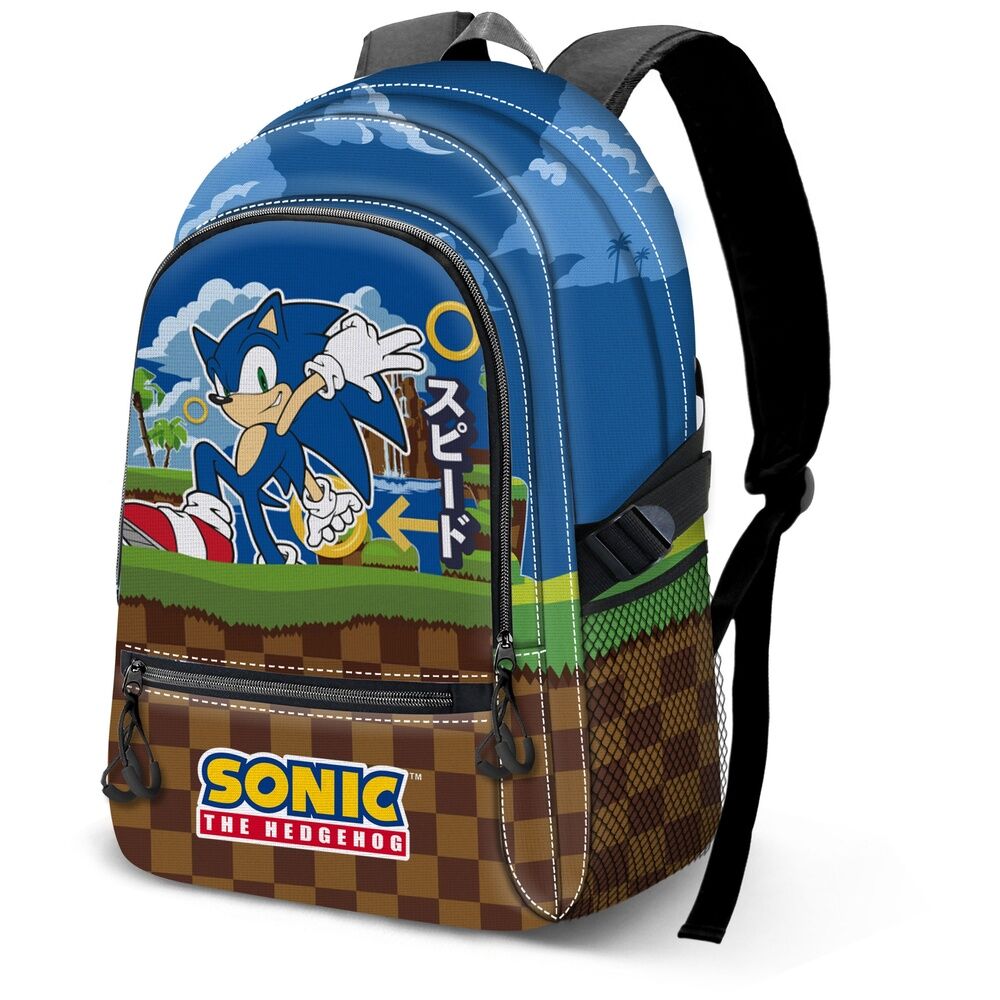 Mochila Greenhill Sonic the Hedgehog 44cm adaptable KARACTERMANIA