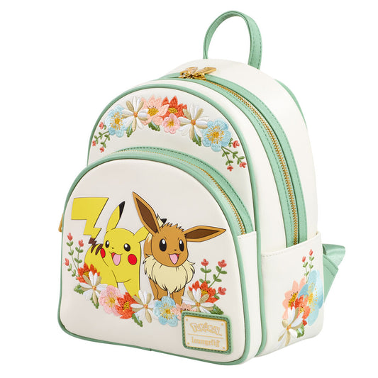 Mochila Pikachu & Eevee Floral Pokemon Loungefly
