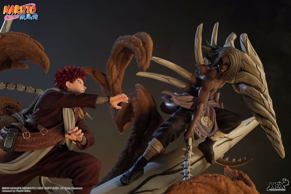 Naruto Shippuden Estatua 1/6 Elite Dynamic Gaara vs Kimimaro 61 cm