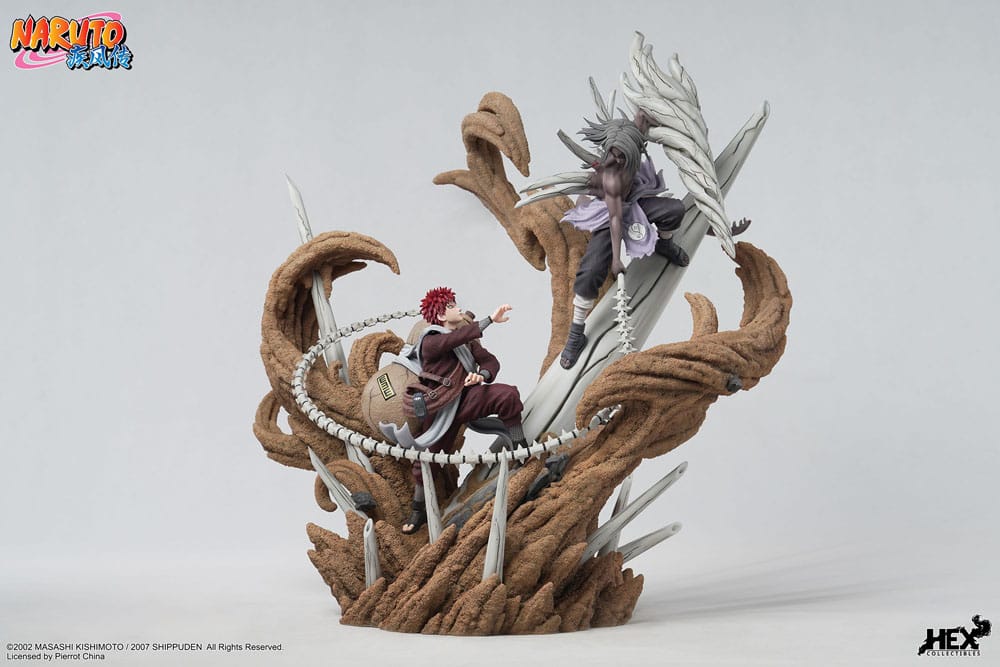 Naruto Shippuden Estatua 1/6 Elite Dynamic Gaara vs Kimimaro 61 cm