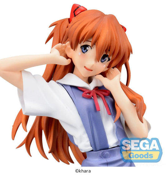 Neon Genesis Evangelion Estatua PVC XStellar Asuka Uniform Ver. 21 cm SEGA