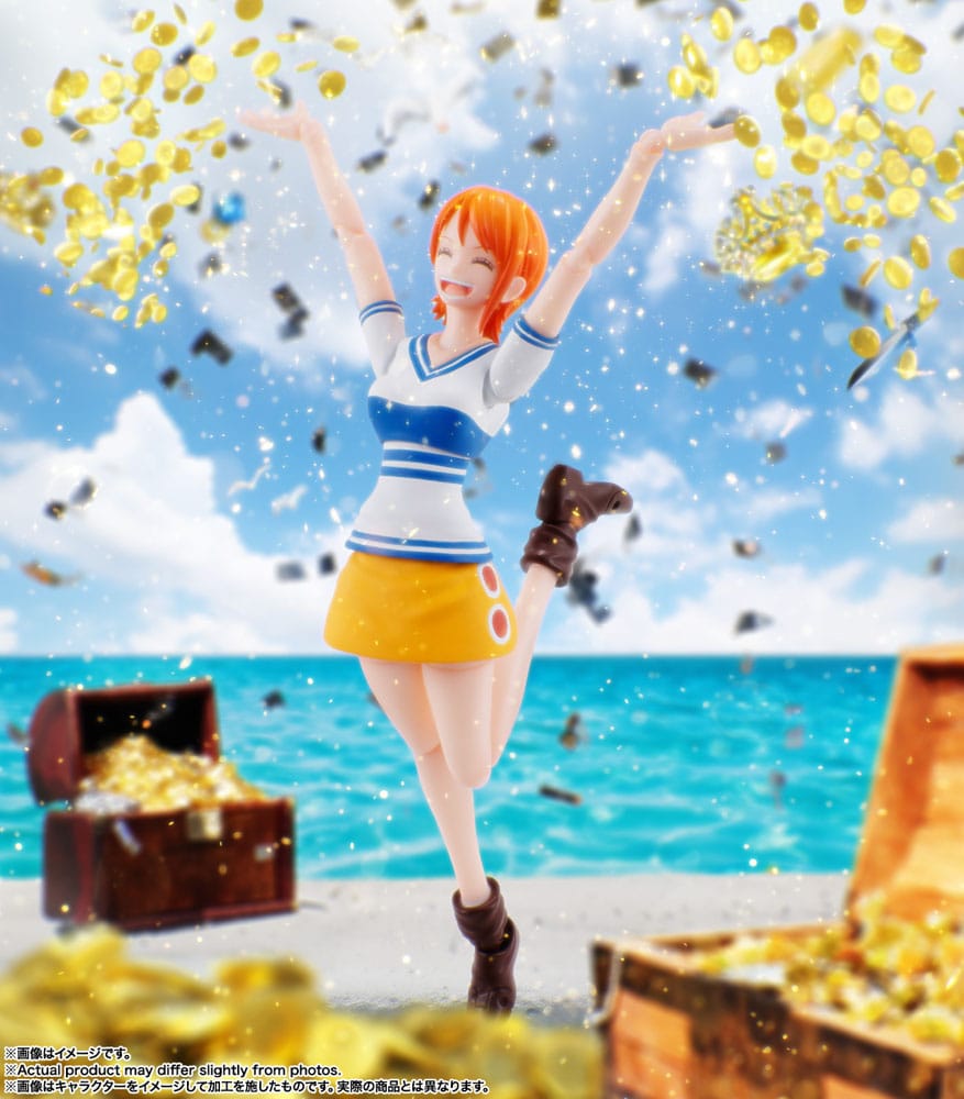 One Piece Figura S.H. Figuarts Nami Romance Dawn 14 cm