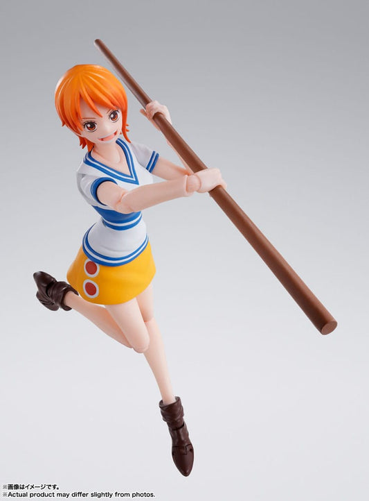 One Piece Figura S.H. Figuarts Nami Romance Dawn 14 cm TAMASHII NATIONS