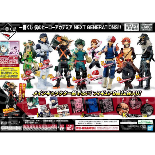 Pack Ichiban Kuji My Hero Academia Next Generations BANPRESTO