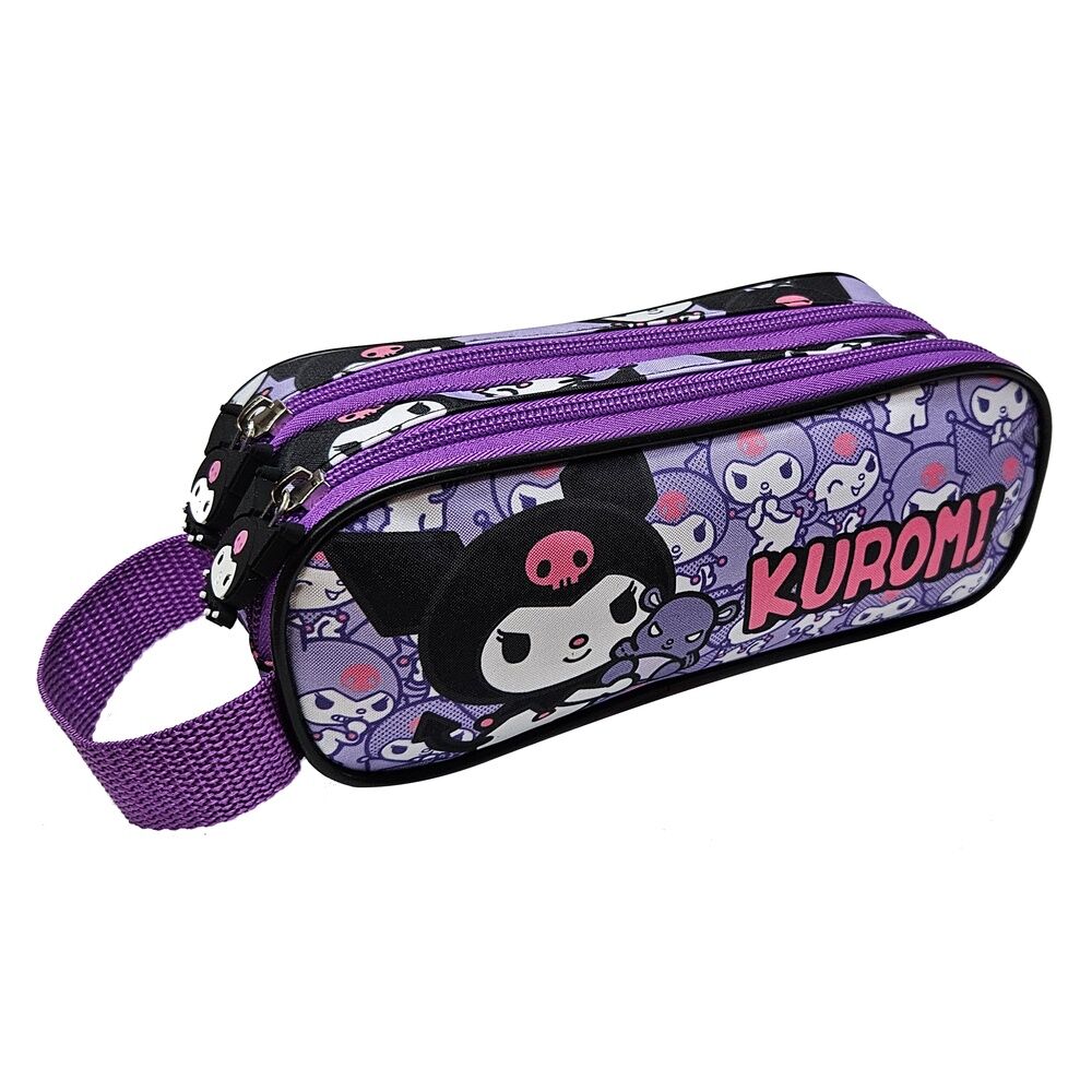 Portatodo Kuromi Hello Kitty doble MANENTI