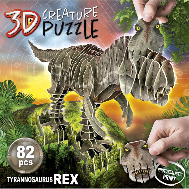 Puzzle 3D Creature T-Rex 82pzs EDUCA BORRAS