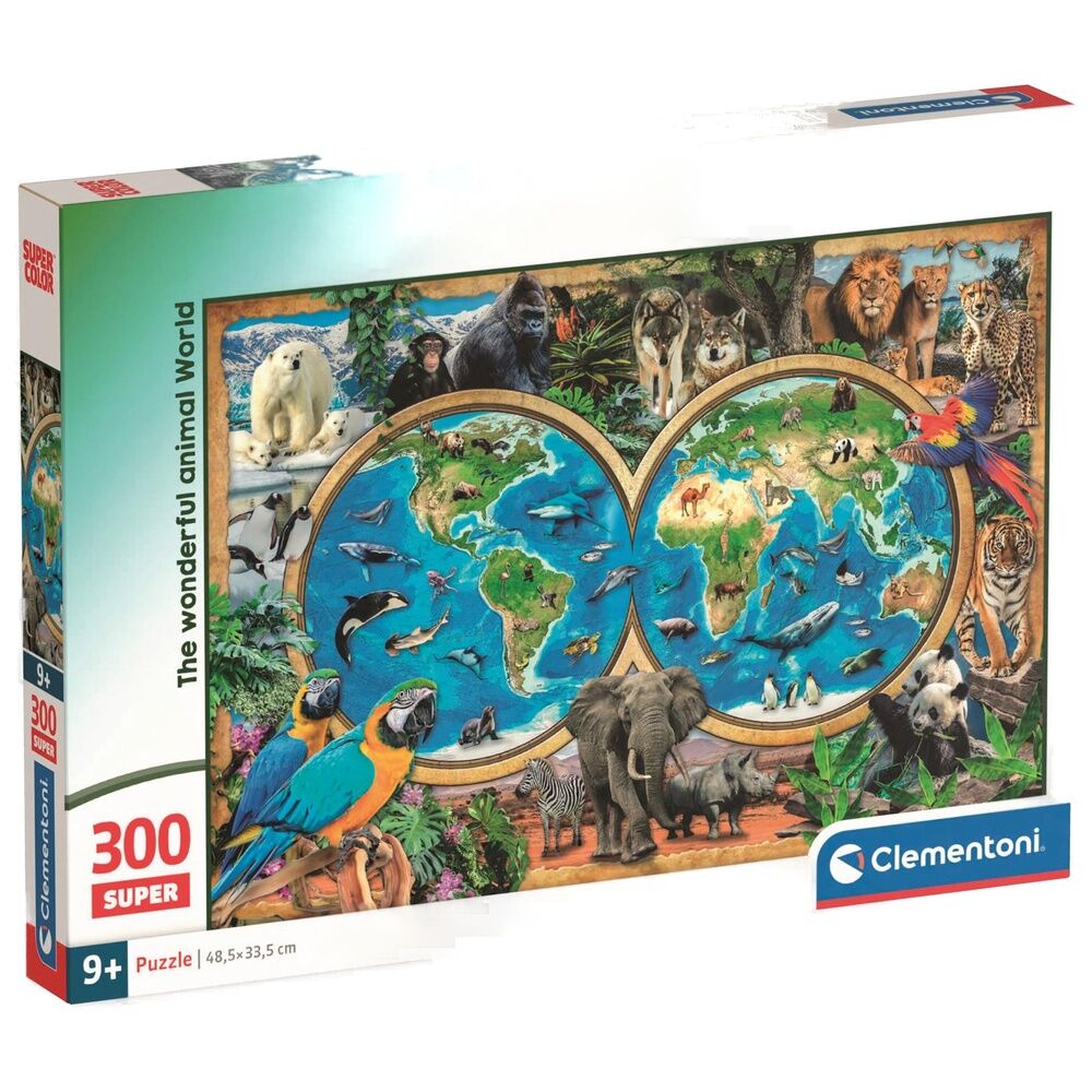 Puzzle super El maravilloso Mundo Animal 300pzs CLEMENTONI