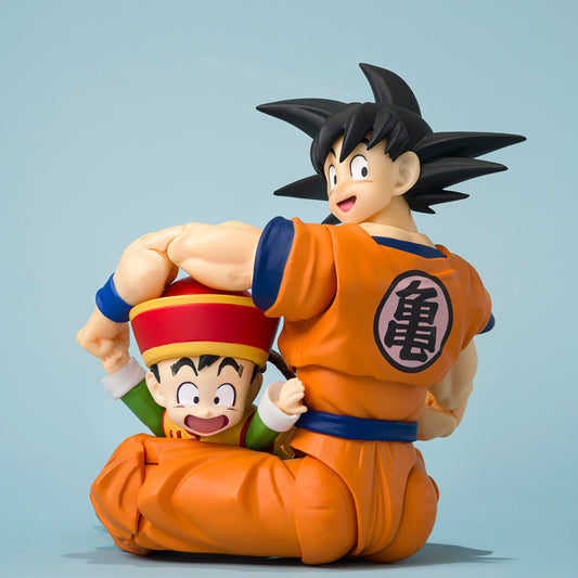 SON GOKU & SON GOHAN -KID- & KINTOUN FIGURAS 14 CM & 6 CM DRAGON BALL Z SH FIGUARTS COLLECTORS SHOP
