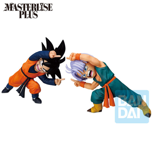 Set 2 Figuras Ichibansho Masterlise Son Goten & Trunks Battle of Super Saiyan Dragon Ball Z 9cm BANPRESTO