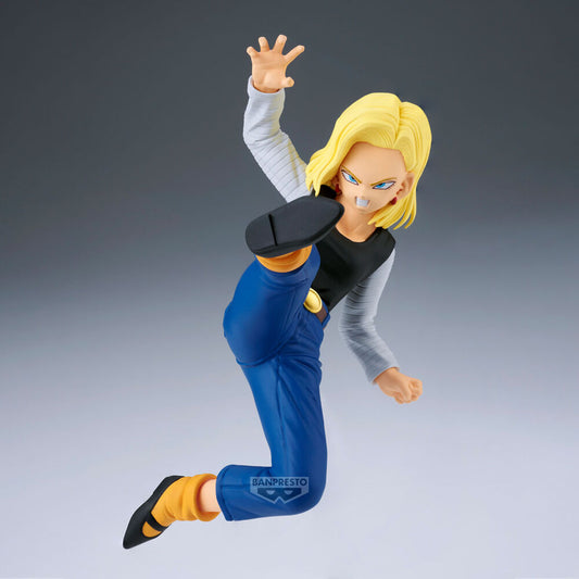 Set 2 figuras Android 18 & Mr. Satan Match Makers Dragon Ball Z 11-8cm