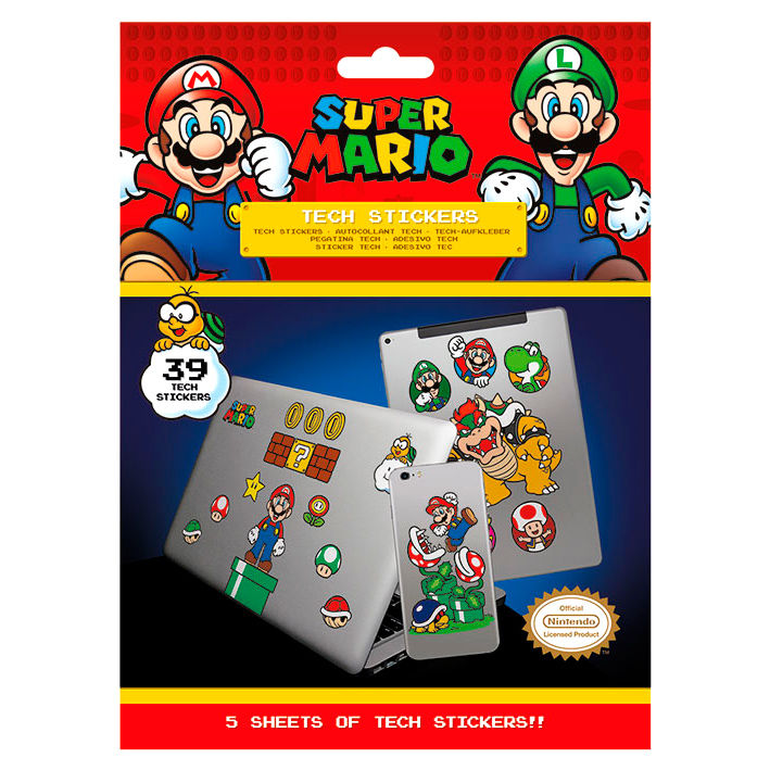 Set 29 vinilos Super Mario Bros Nintendo PYRAMID