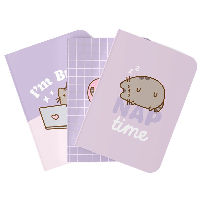 Set 3 cuadernos A6 Moments Pusheen ERIK