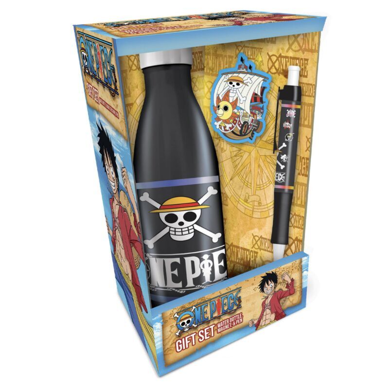 Set Botella + Iman + Boligrafo One piece PYRAMID