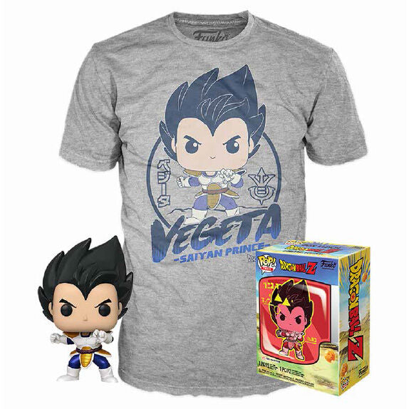 Set figura POP & Tee Dragon Ball Z Vegeta FUNKO